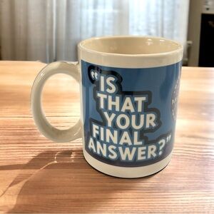 Vtg Who Wants to Be a Millionaire Coffee Cup